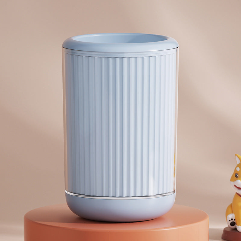 Basic medium blue pet paw cleaning cup