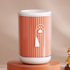 Cartoon medium orange pet paw cleaning cup