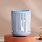 Cartoon small blue pet paw cleaning cup