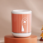 Cartoon small orange pet paw cleaning cup