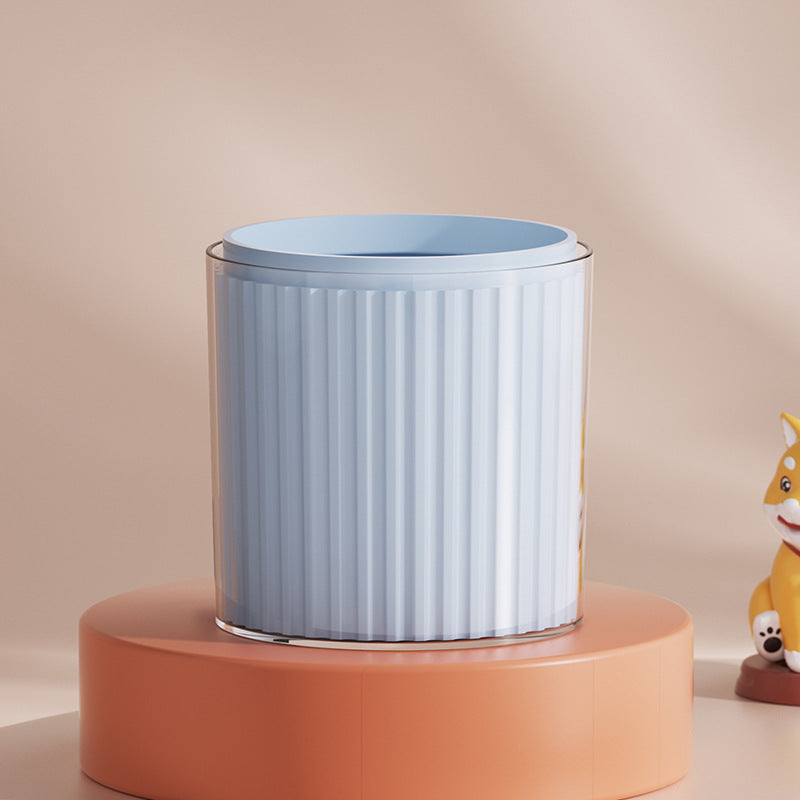 Simple small blue pet paw cleaning cup without base and top ring
